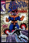 Silver Surfer #38 Marvel 1990 (VF) Thanos Cover - NEWSSTAND L@@K!