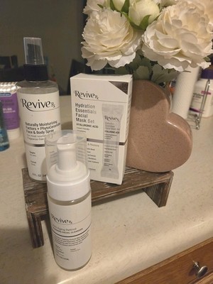 ReviveRx Hydration Essentials Facial Mask Set Hyaluronic Acid 10 Sheets