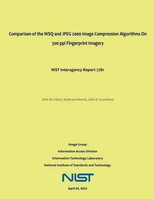 Comparison of the WSQ and JPEG 2000 Image Compression Algorithms On 500 ppi Fing