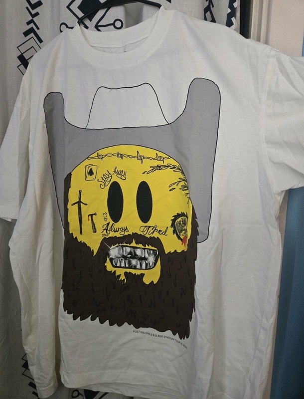 POST MALONE BIG ASS STADIUM TOUR CONCERT 2XL XXL T SHIRT  2025 EXCELLENT COND