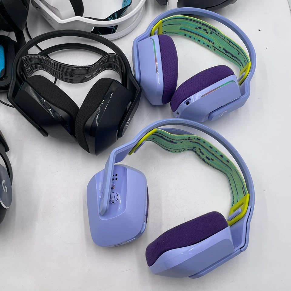 Lot of 9 Logitech Headsets NOT WORKING FOR PARTS - READ - Image 3 of 4