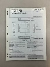 Kenwood DMC-K3 Original Service Manual Free Shipping