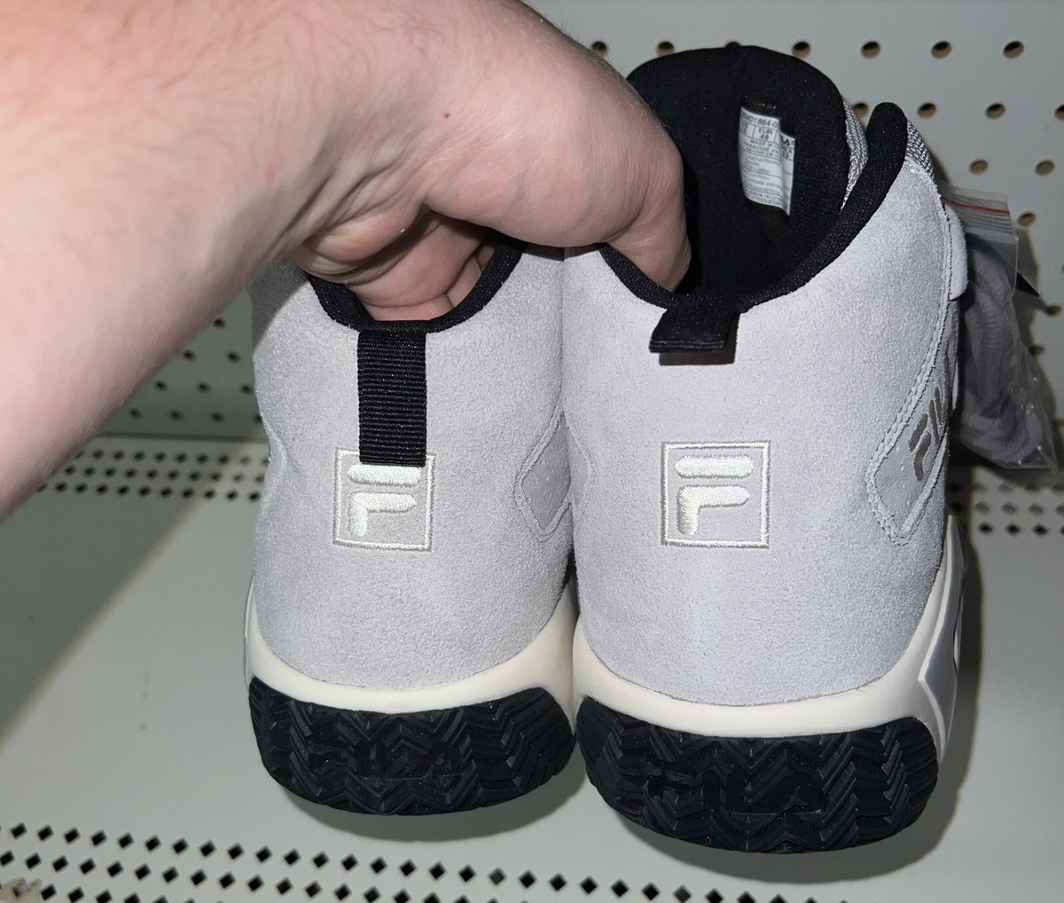 FILA MB Mens Suede Basketball Shoes Size 10 Gray Black White Jamal Mashburn Fila Men main image 4