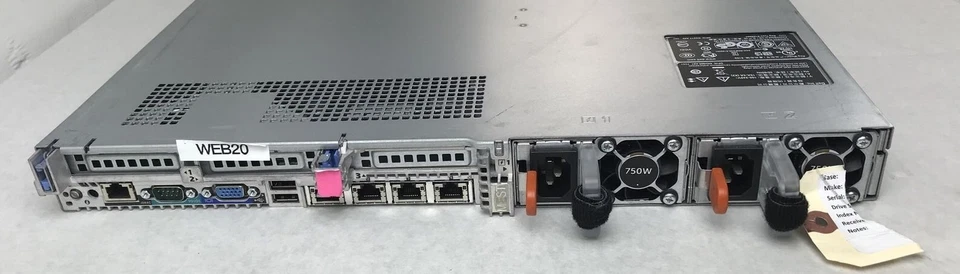 Dell PowerEdge R620 ST:730BSV1 48GB (6x8GB) ECC DDR3 RAM x2 Intel E5-2640 2.5Ghz - Image 3 of 4