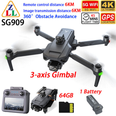 SG909 Drone GPS 5G WIFI 4K HD Dual Camera 360° Obstacle