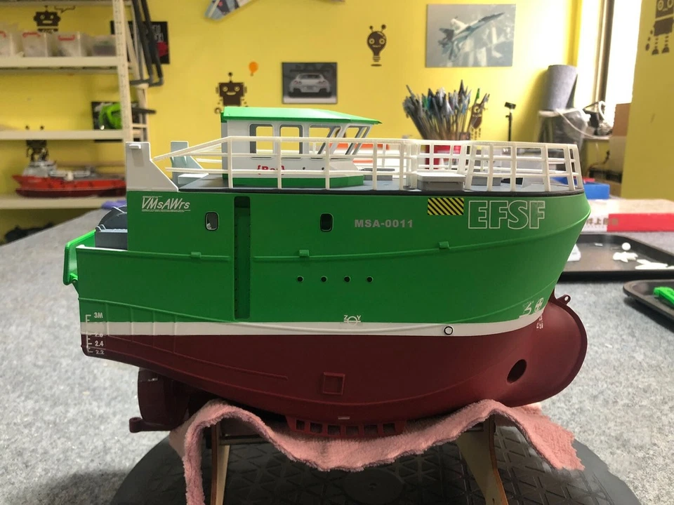 para AQURUS 1:48 291 mm Remolcador RC Modelo Barco Kit Envío Rápido 2025 NUEVO Foto 3 de 4