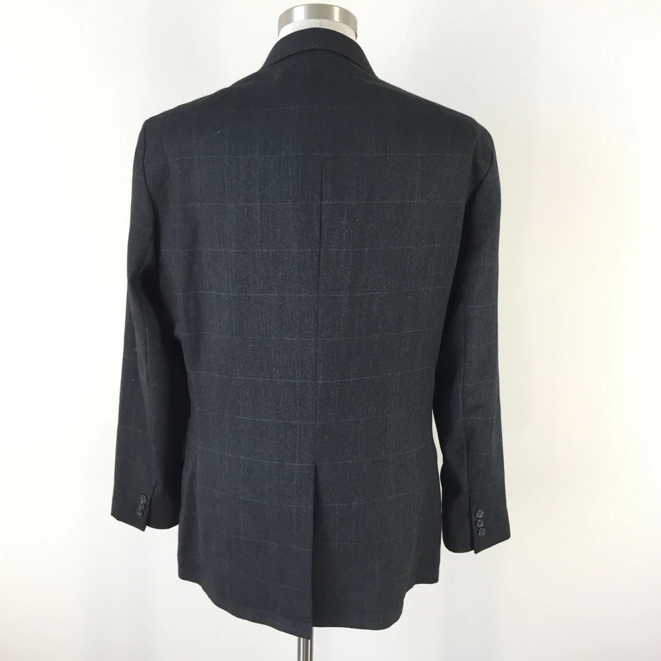 Abrigo Deportivo Gap 40 S Gris Carbón Ventana Blazer Lana Usado en Excelente Condición Foto 3 de 4