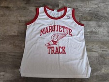Vintage 80's Lady Champion Track Jersey Womens Sz 18 Made In USA Marquette