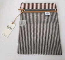 New Parker Baby Cloth Diaper Wipes Wet Dry Bag - Waterproof Reusable Stripe Bag