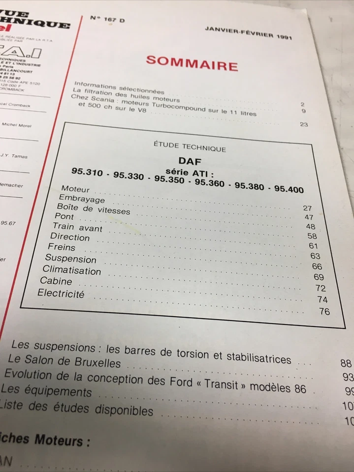 Revisione Tecnica Diesel Rtd Camion DAF Ati 95310 95330 95350 95360 95380 95400 - Immagine 2 di 4