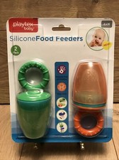 Playtex Silicone Food Feeders 2pack 4 Months Easy Grip BPA Free