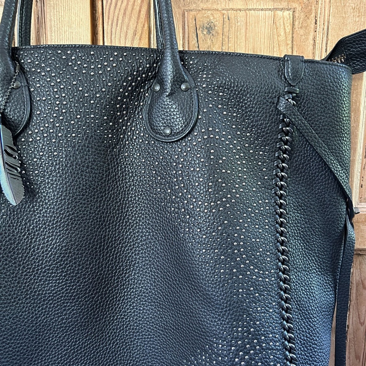 COACH ☆Tatum Studded Tote Bag F34771 NWT RARE COACH Tatum Studded Tall Large Tote Handbag Pebble