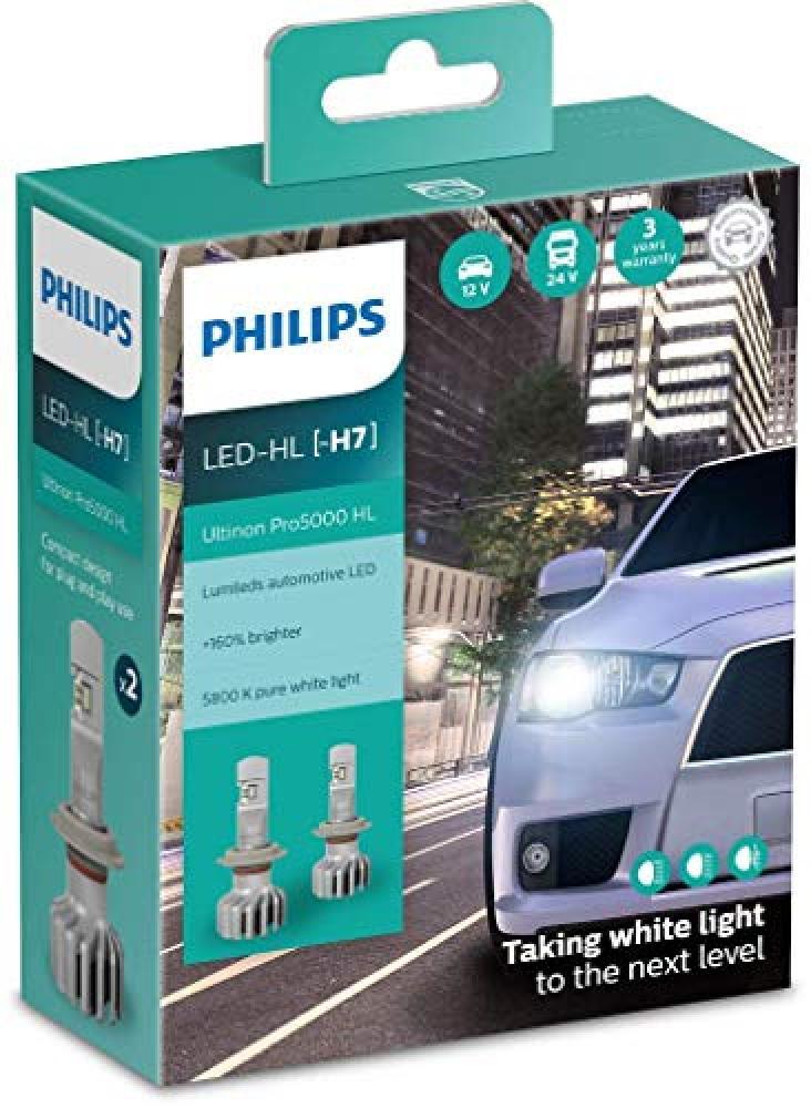 Philips automotive lighting Ultinon Pro5000 Led Lampadina Fari Auto (H7), Pacco