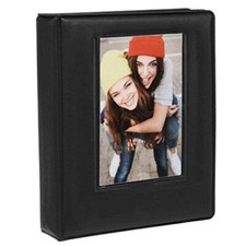 2x3 Photo Album 64-Pocket Mini Photo Album w/ Transparent Window Cover for