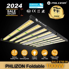 1000W LED 8Bar Grow Light Dimmable 3456LEDs Full Spectrum for Indoor Hydroponics