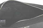 Michael Kors Women Leather Crossbody Bag Purse Messenger Handbag Black Silver MK