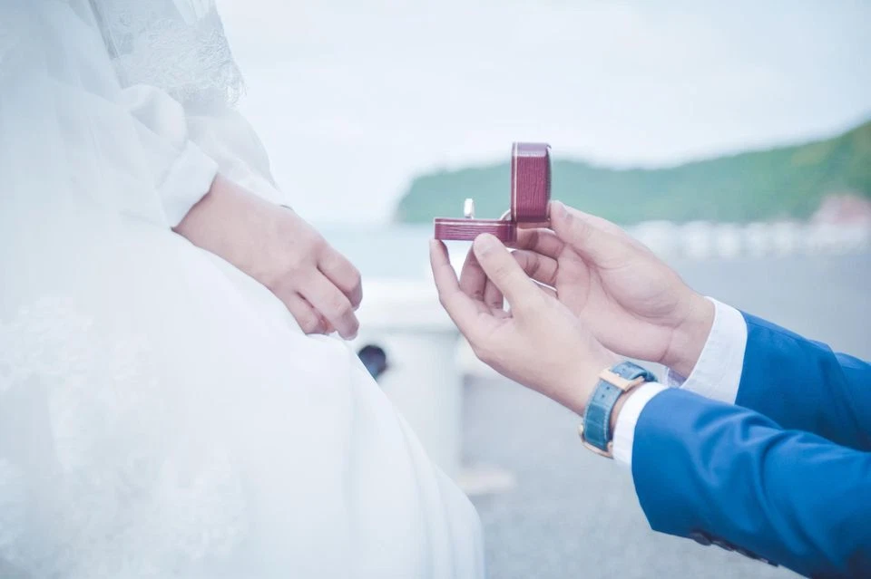 Ring Partnerringe Verlobungsringe Eheringe aus Carbon mit Zirkonia Trauringe - Bild 3 von 4