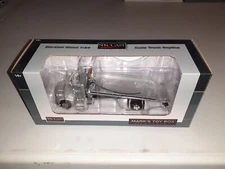 NIB 1/64 Custom Silver Pete 385 Rollback Silver Bed Tow Truck SpecCast