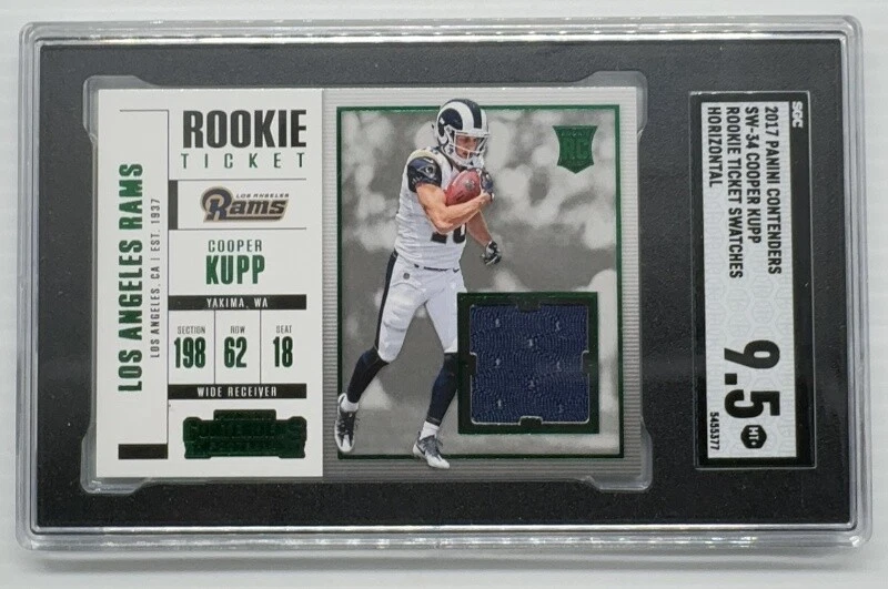 Cooper Kupp Panini Contenders Rookie Ticket Swatches #SW34 Horizontal