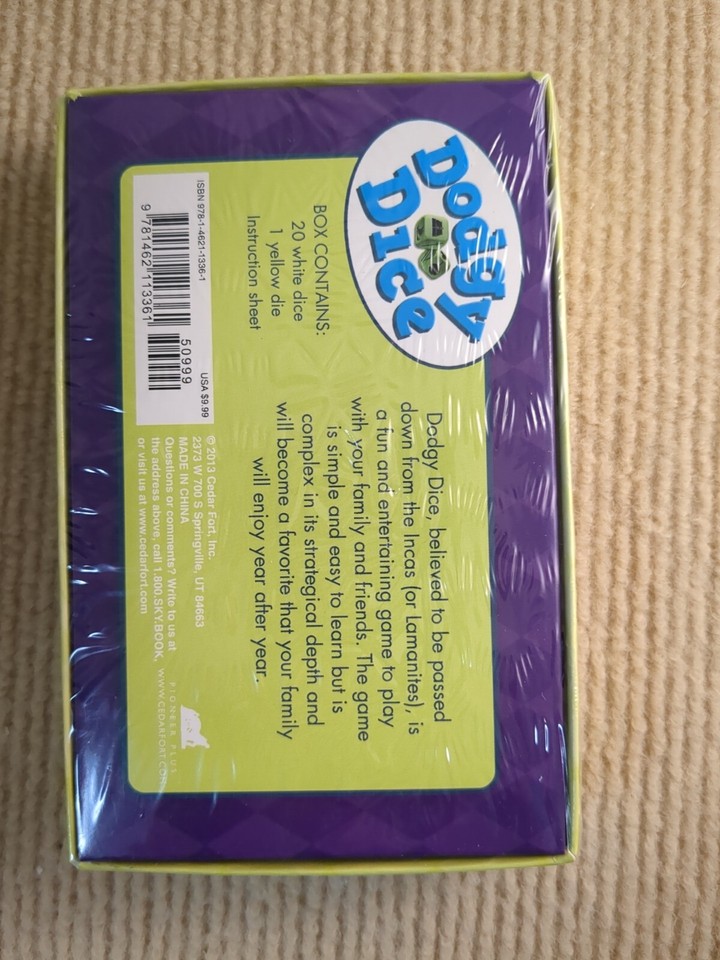 Dodgy Dice Game The exciting game of bluffing and chance 2013 Latter ...