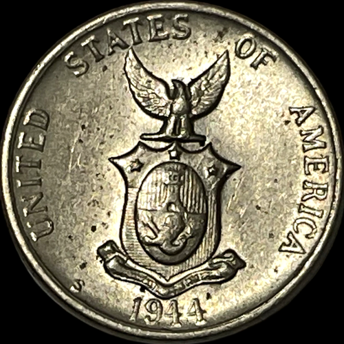 1944-S Philippines 5 Centavos Coin KM# 180a Lot C4-148