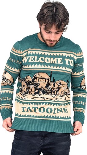 Star Wars Tatooine Ugly Christmas Sweater – Perfect Holiday Cosplay for Fans - Picture 10 of 12