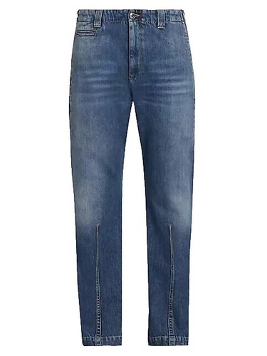 Jean Alexander McQueen Taille 42 - Coupe Droite, Ceinturé, Denim Bleu, Neuf Sans étiquettes