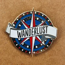 Wanderlust Enamel Adventure Lapel Pin by Peter Pauper Press