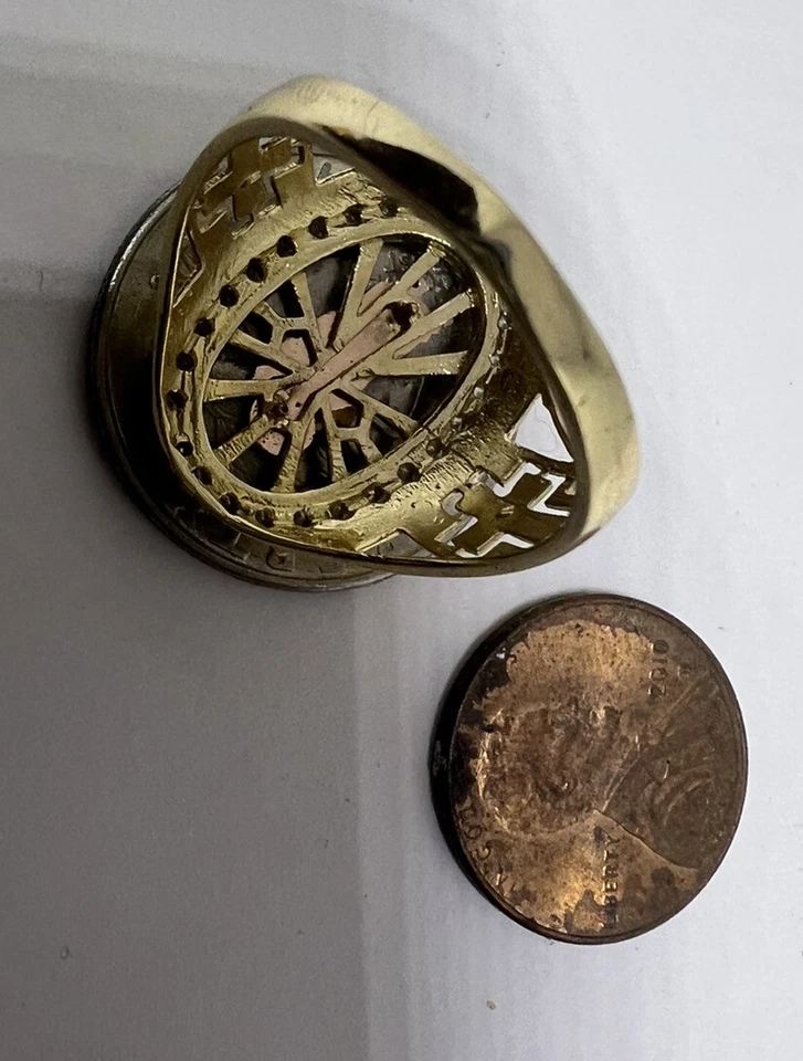 Sale GOLd 14k mens ring Cross St saint jude San juda solid oro 10 ask 8 9 11 12 - Image 4 of 4