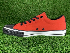 converse black and red canvas sneakers