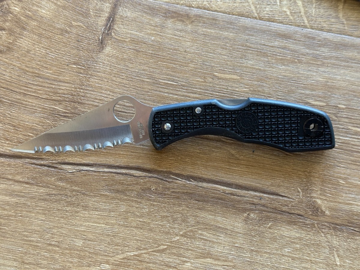 Spyderco ATS-55 Seki-City Japan Folding Knife in Box Excellent | eBay