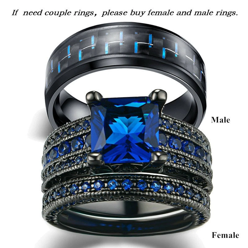 Mens wedding shop ring blue sapphire