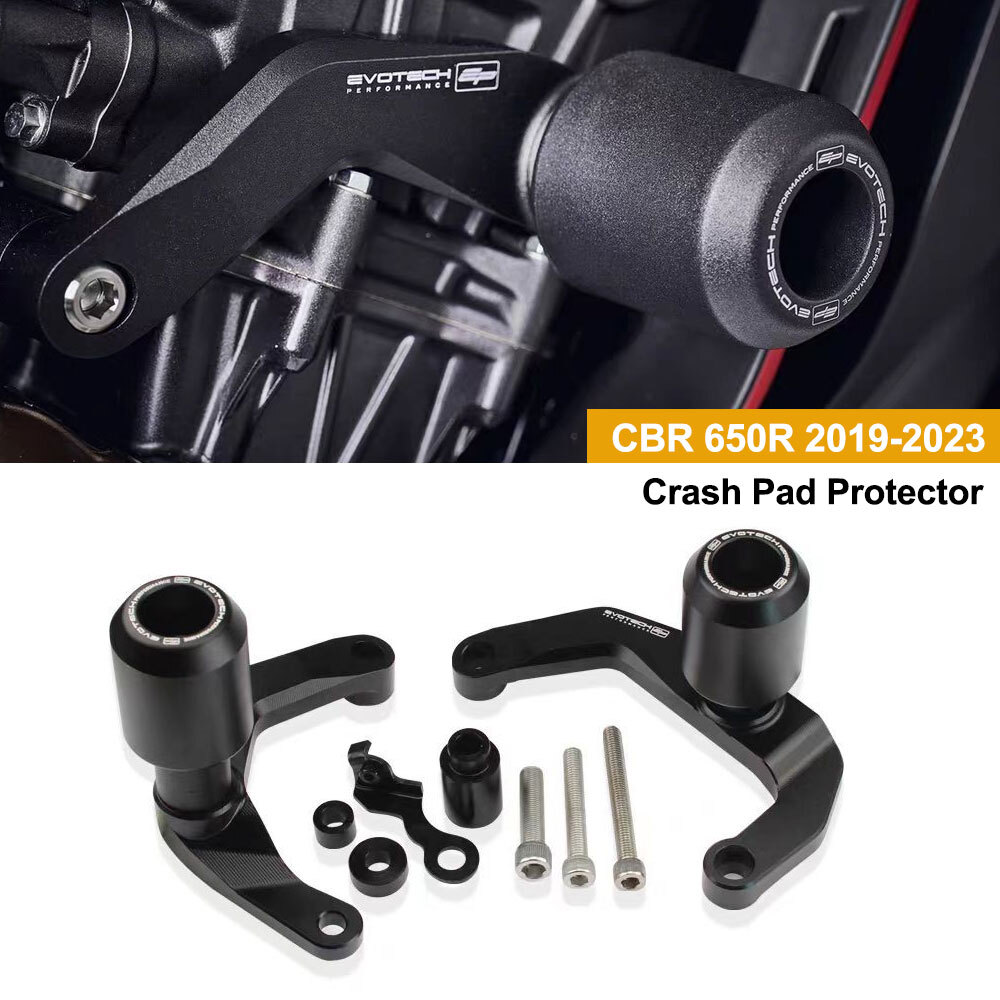 Protezione Paratelaio Per Honda CB650R (2019-2023) - In Lega Di Alluminio CNC, Colore Rosso, Coppia Sinistra/Destra