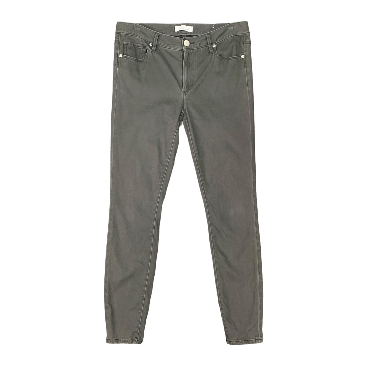 Loft Made Loved Loft Leggings Womens 28 Gray Denim Stretch Skinny Jeggings