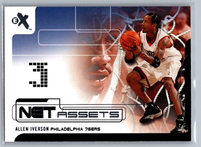 2001-02 SkyBox E-X - Net Assets Allen Iverson #NA8 - HOF NM-MT
