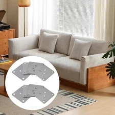 2.75x2.75 Inch Furniture Leg Mounting Plates for Couche Seat Repair Set of 8