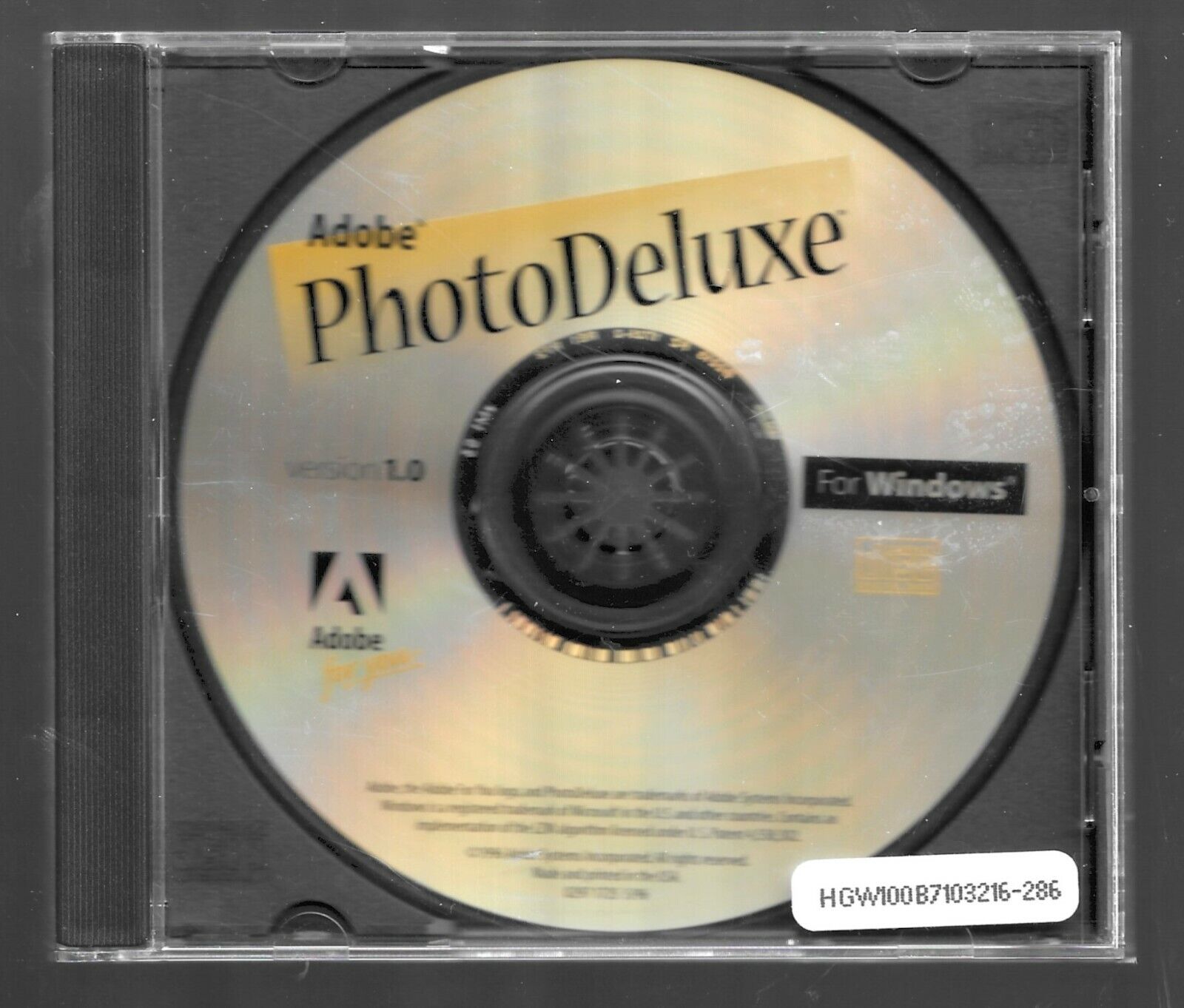 Adobe PhotoDeluxe for Windows - Version 1.0 