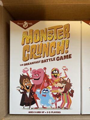 MONSTER CRUNCH Breakfast Battle Card GAME 2 - 5 Players Count Dracula Boo Berry