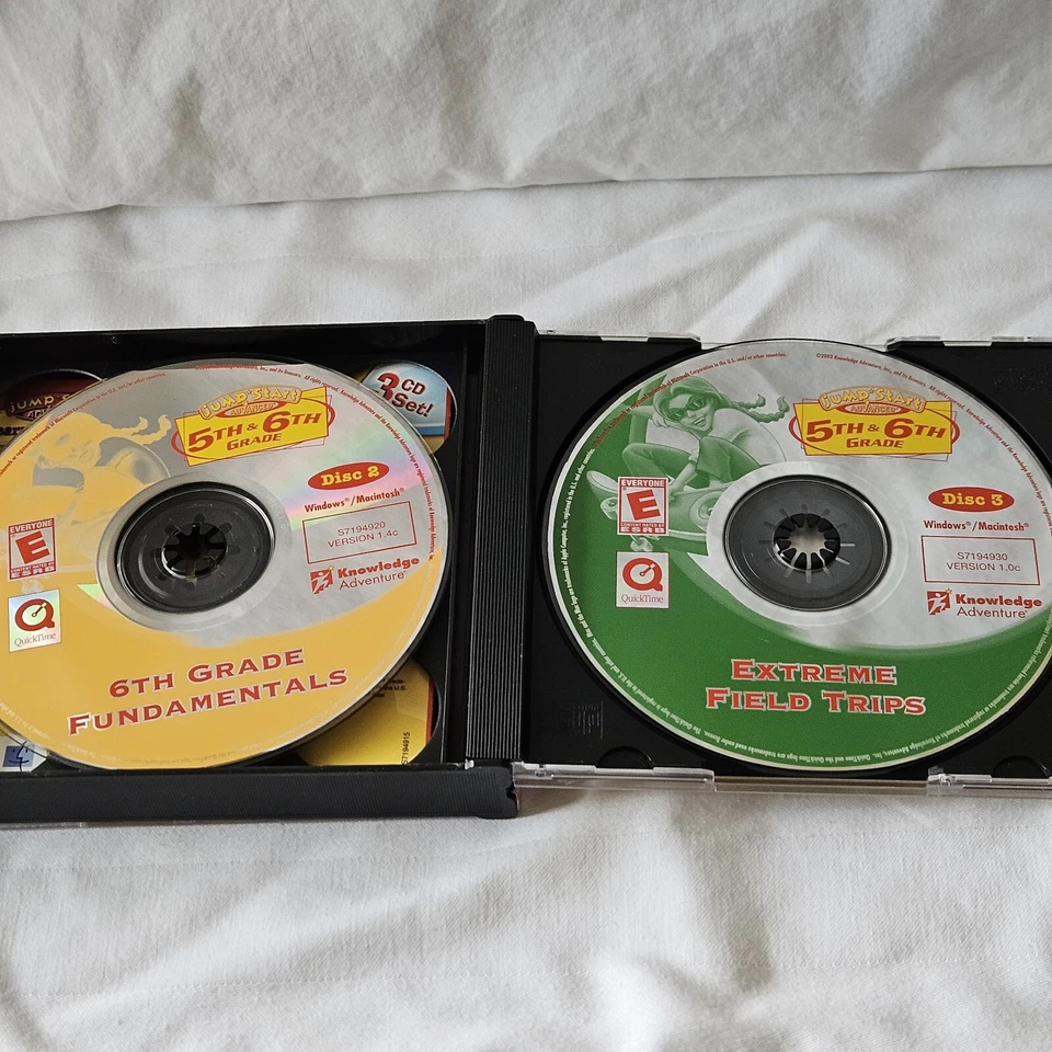 4th 5th Grade 3 CD Math Science Language Kids Education Jump Start Advanced PC - Image 3 of 4