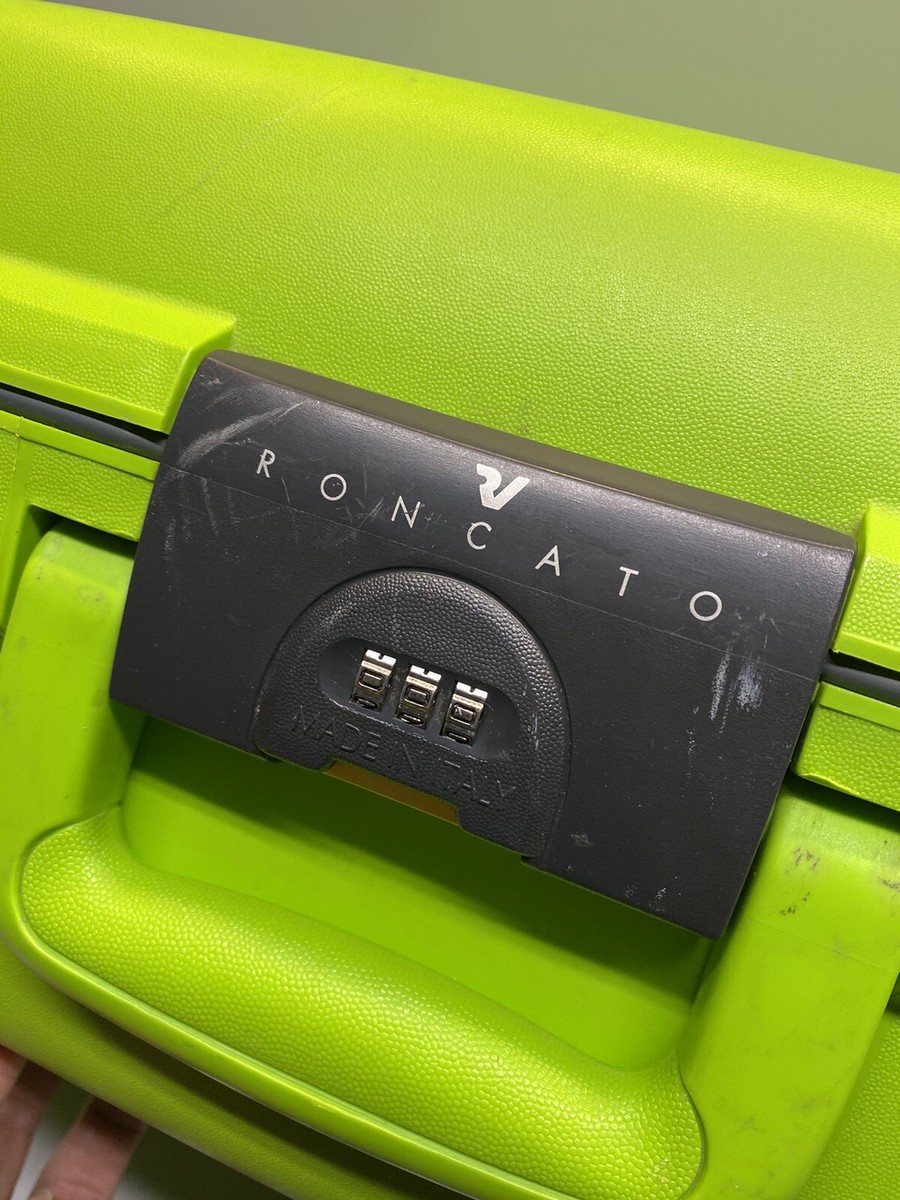Roncato Valigeria Teenager II Hardside Suitcase Made in Italy Set Of Green