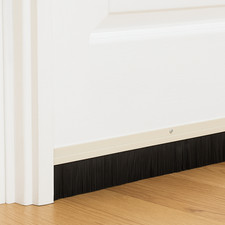 Angled Brush Strip Draught Excluder for Doors 914mm Door Seal Choice of Colour