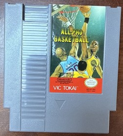 original All-Pro Basketball complete in box nintendo nes nba game