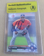 Daz Cameron Signed 2017 Bowman Baseball Card Astros BGS Coa