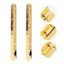 2Pcs brass piano hinge Cabinet Flat Hinge Stainless Steel Continuous H
