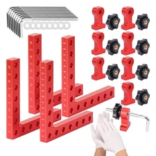 4 Pack 5.5 inch Corner Clamps for Woodworking 90 Degree Right Angle Square