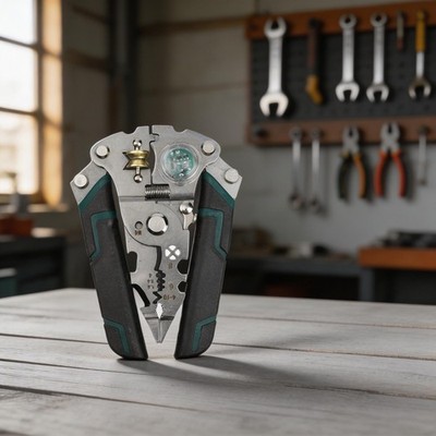 Electrician Wire Stripper Pliers with Cutter and Voltage Tester AllinOne Tool