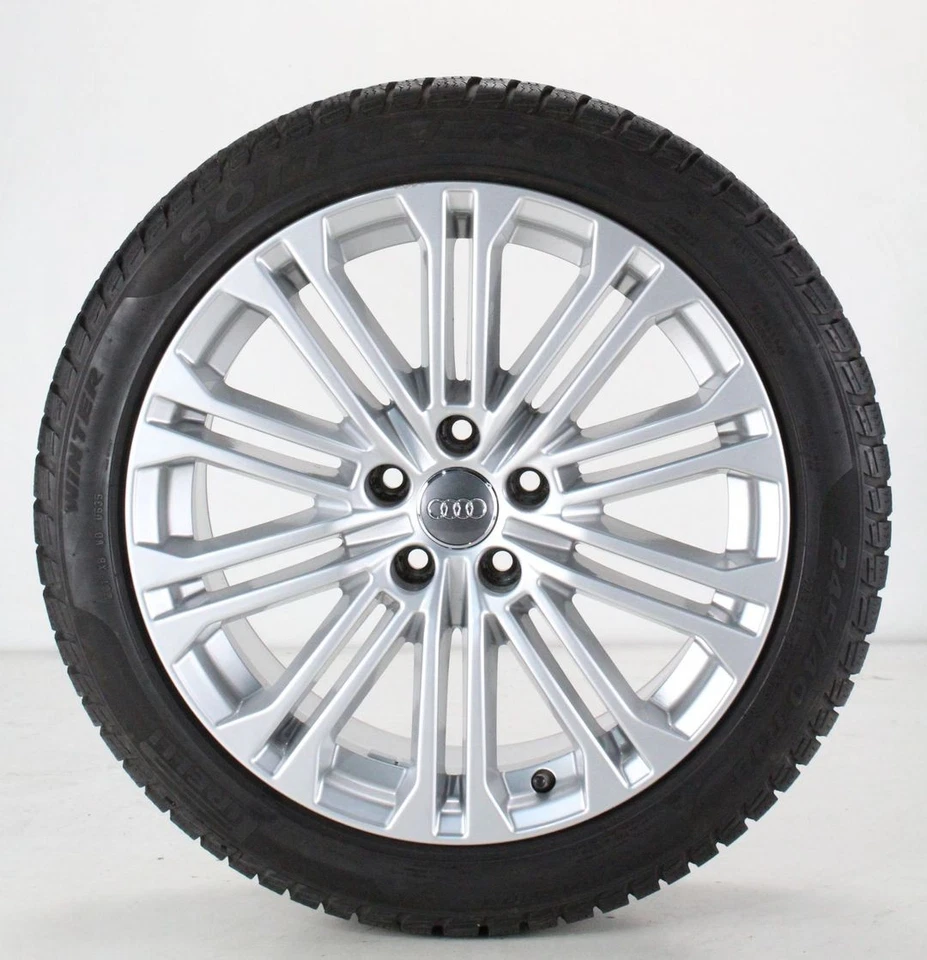 Audi A5 F5 Winterräder Pirelli Felgen 18 Zoll silber Alufelgen 8W0601025EE - Bild 4 von 4