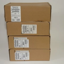 Lot of 4 Polycom VVX300 VoIP Desktop Business Media IP PoE Phone - Black