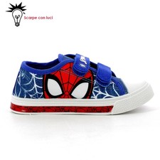 SCARPA TELA BASSA con LUCI SPIDERMAN BIMBO 24-31 DISNEY cod. R1310638T          
