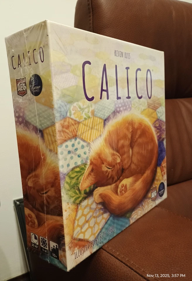 Calico 棋盘游戏空间拼图瓷砖铺设游戏 AEG & Flatout 游戏 - 全新 — 第 3/4 张图片